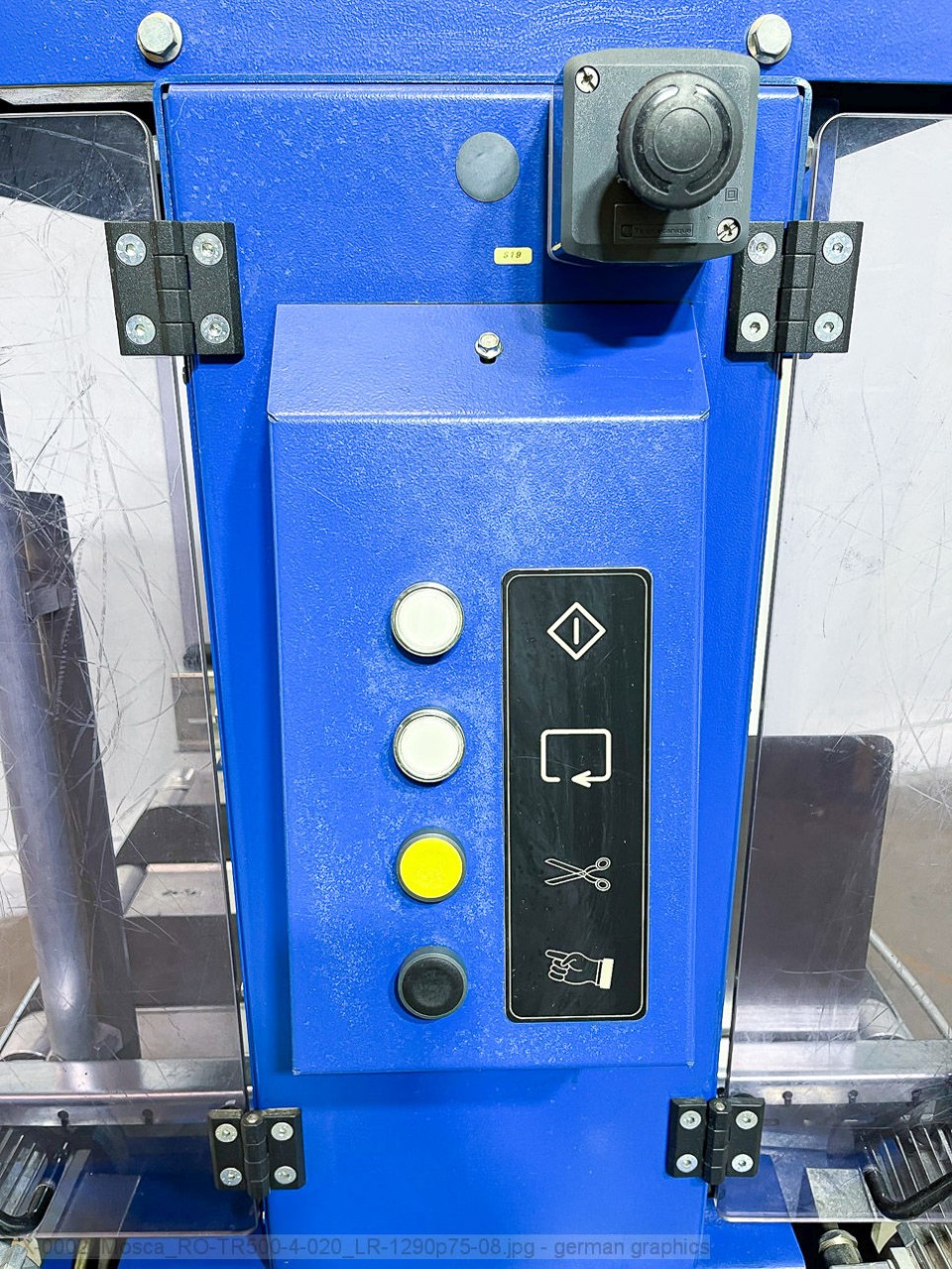 Mosca RO-TR500-4 automatic in-line strapping machine