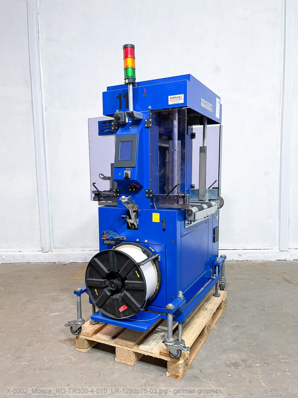 Mosca RO-TR500-4 automatic in-line strapping machine